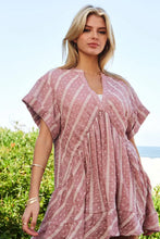 Davi & Dani Embroidery V Neck Short Sleeve Ruffled Mini Dress Casual Dresses