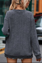 Glitter Ghost Round Neck Long Sleeve Sweatshirt Woman Sweatshirts