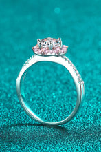1 Carat Moissanite Flower-Shaped Crisscross Ring Rings