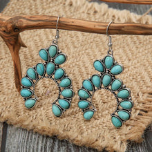 Artificial Turquoise Drop Earrings Teal One Size Earrings