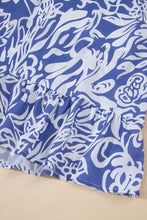 Floral Print Spaghetti Strap High Waist Dress Casual Dresses