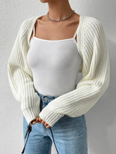 Honey Open Front Long Sleeve Cropped Cardigan Woman Outerwear