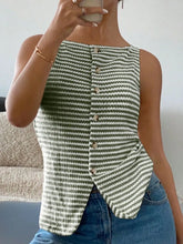 Button Down Striped Tank Tanks & Camis