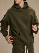 Men's Oversized Pocketed Long Sleeve Hoodie Mens Tops