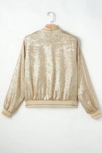 Baseball Collar Zip Up Long Sleeve Jacket Woman Outerwear