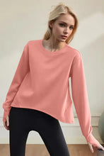 Basic Bae Air Scuba Round Neck Long Sleeve Sweatshirt Woman Sweatshirts