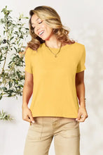 Basic Bae Bamboo Light Blue High-Low T-Shirt for Women Woman T Shirts