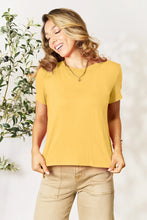 Basic Bae Bamboo Light Blue High-Low T-Shirt for Women