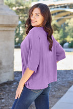 Basic Bae Bamboo Purple Top and Jeans Outfit for Women