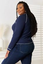 Basic Bae Long Raglan Sleeve Round Neck Top Woman Blouses