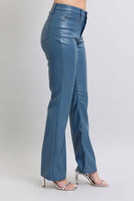 Judy Blue Full Size High Waist Tummy Control Faux Leather Bootcut Pants Plus Size