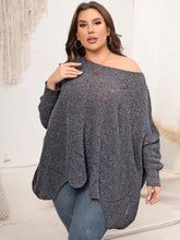 Plus Size Round Neck Batwing Sleeve Sweater Sweater Pullovers