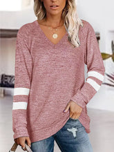 V-Neck Raglan Sleeve T-Shirt Dusty Pink Woman T Shirts