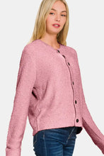 Zenana Button Down Long Sleeve Sweater Cardigan Woman Outerwear
