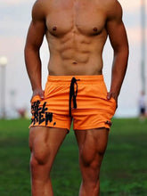 Men's Plus Size Drawstring Active Shorts Tangerine