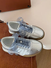 Striped Lace Up Sneakers Woman Sneakers