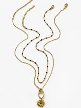 2-Piece Sunflower Pendant Necklace