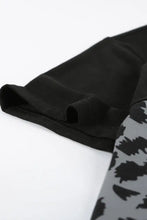 Leopard Print Color Block Short Sleeve T-Shirt Woman T Shirts