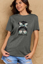 Simply Love Full Size MOM LIFE Graphic Cotton T-Shirt Woman T Shirts