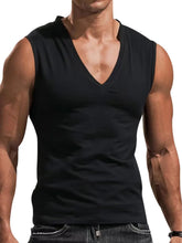 Men's Plus Size V-Neck Tank Black