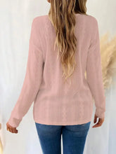 Eyelet V-Neck Dropped Shoulder T-Shirt Woman T Shirts