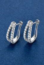 Moissanite 925 Sterling Silver Earrings Silver One Size Earrings