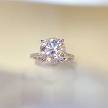 5 Carat Moissanite 925 Sterling Silver Ring Silver