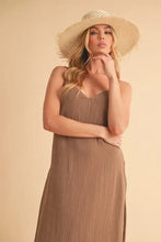 Aemi+Co Side Button Midi Cami Dress Casual Dresses