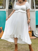 Plus Size Ruffled Hem Off-Shoulder Dress Casual Dresses