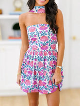 Printed Tube Mini Dress Casual Dresses