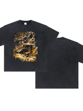 Men's Graphic Round Neck Half Sleeve T-Shirt Mens Tops