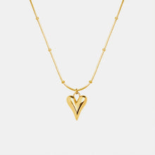 Titanium Steel Heart Pendant Necklace