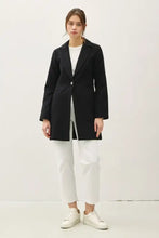 Be Cool Single Button Long Sleeve Coat with Pockets Woman Outerwear