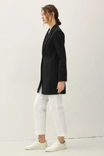 Be Cool Single Button Long Sleeve Coat with Pockets Woman Outerwear