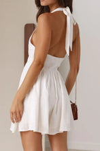 Cutout Halter Neck Mini Dress Casual Dresses