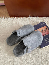 Cozy Plush Buckle Detail Slip-Ons