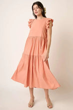 Mittoshop Ruffle Short Sleeve Tiered Maxi Dress Woman Dress