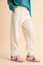 Beige Drawstring Elastic Waist Joggers for Women