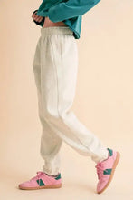 Beige Drawstring Elastic Waist Joggers for Women Woman Leggings