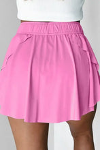 Pink pleated tennis skirt with pockets and elastic waistband from Beige High-Waisted Shorts Collection