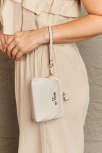 Beige Pebbled Vegan Leather Clutch with Pearl Accent and Wrist Strap Beige One Size Wallets