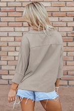 Beige Star Appliqué Floral Top for Women
