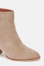 Beige Suede Point Toe Ankle Boot for Women