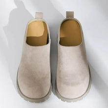 Beige Suede Slip-On Loafers for Women Woman Loafers
