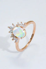 Best Of Me 925 Sterling Silver Opal Ring Rose Gold Rings