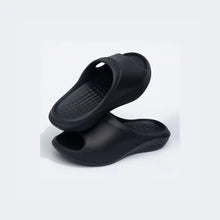 Open Toe Platform Slippers Black Woman Slippers