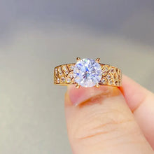 1.5 Carat 925 Sterling Silver Moissanite Ring Gold Rings
