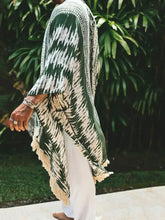 Men's Full Size Fringe Open Front Cover-Up Plus Size Mens Tops