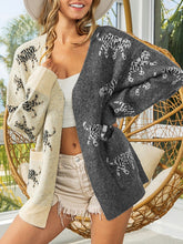 Open Front Cardigan with Pockets Cream