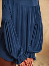 Tie Neck Long Sleeve Blouse Woman Blouses